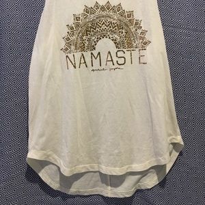 Spiritual Gangster - white and gold tank